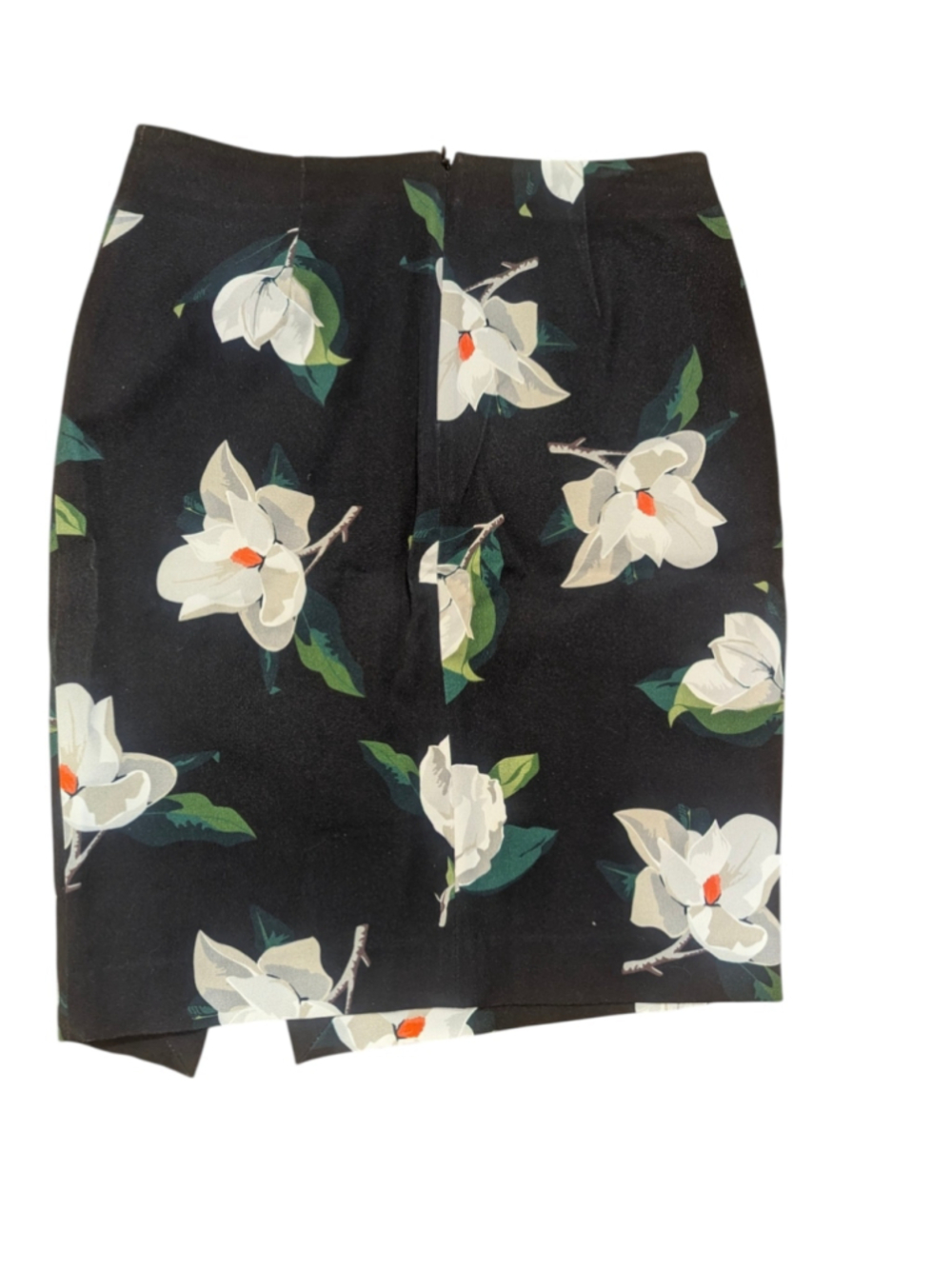 Banana Republic Black White Floral Pencil Skirt Size 2 - Picture 2 of 7